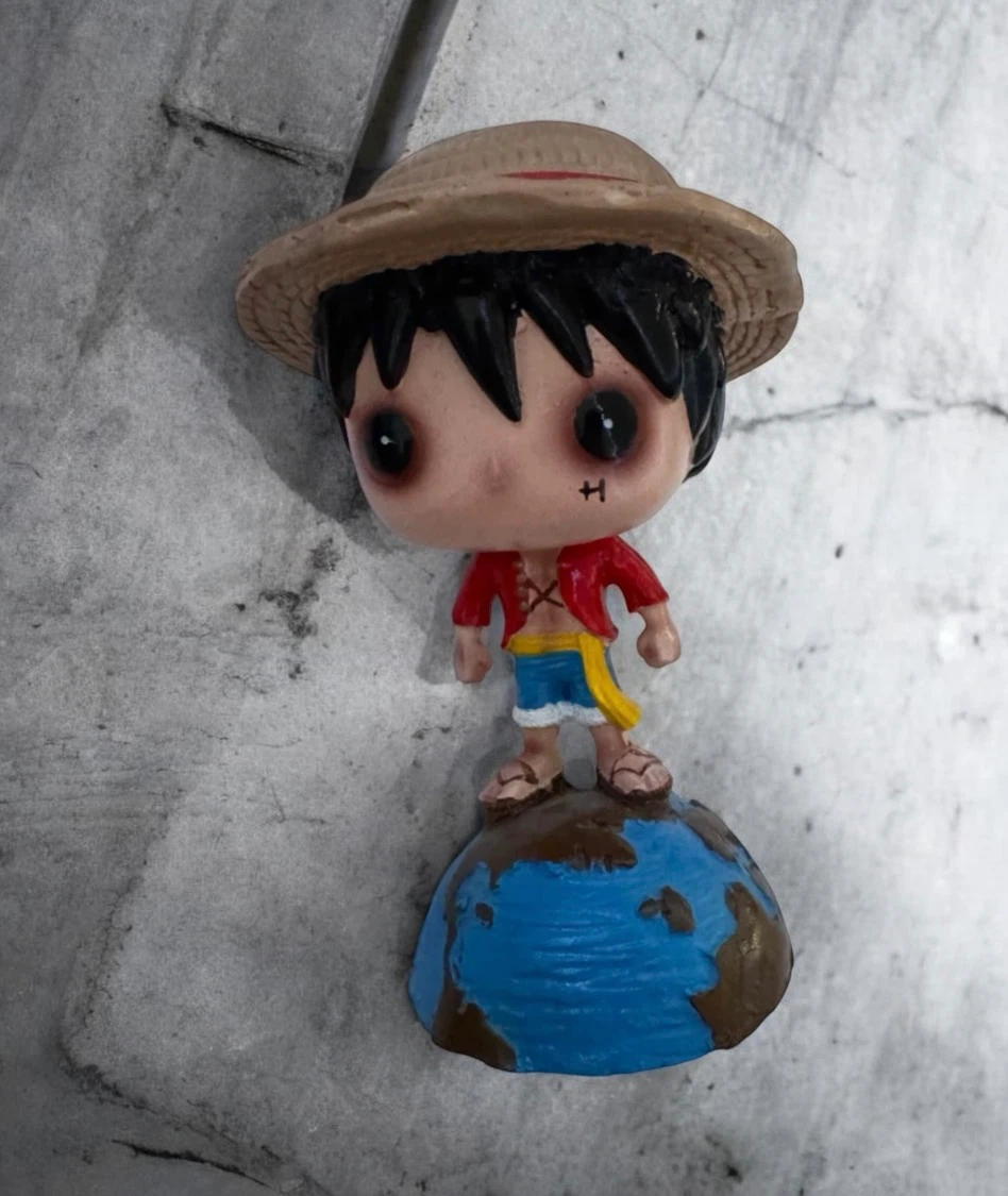 One Piece Luffy Resin Hand Painted Figurine, 5.5”