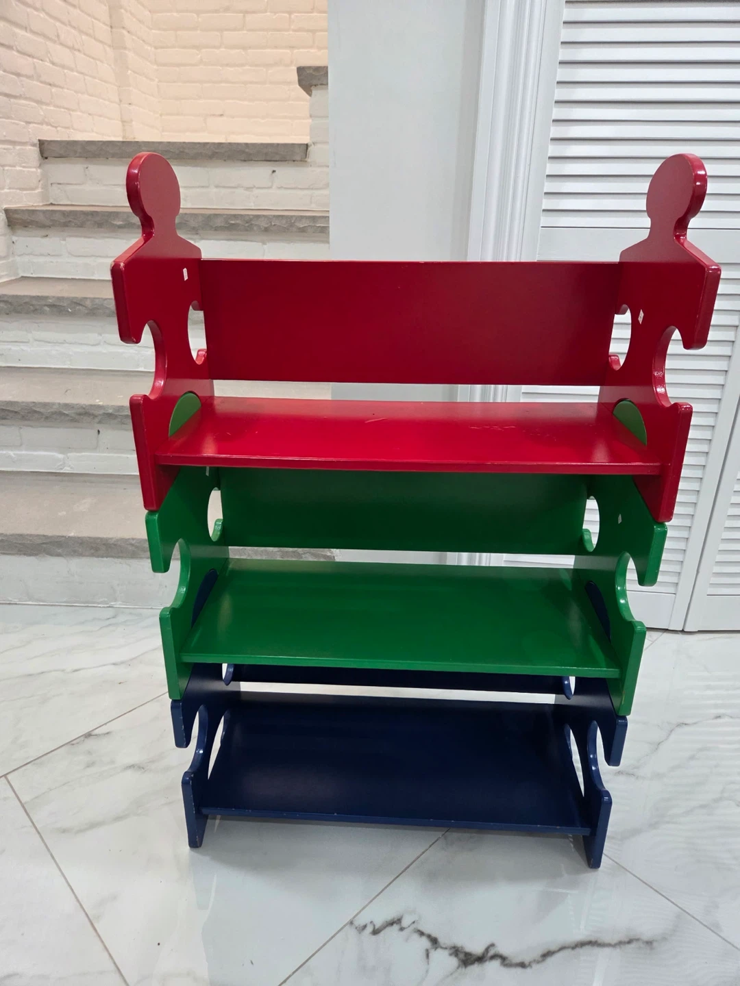 Kids Puzzle Piece Shelf Unit - photo 2