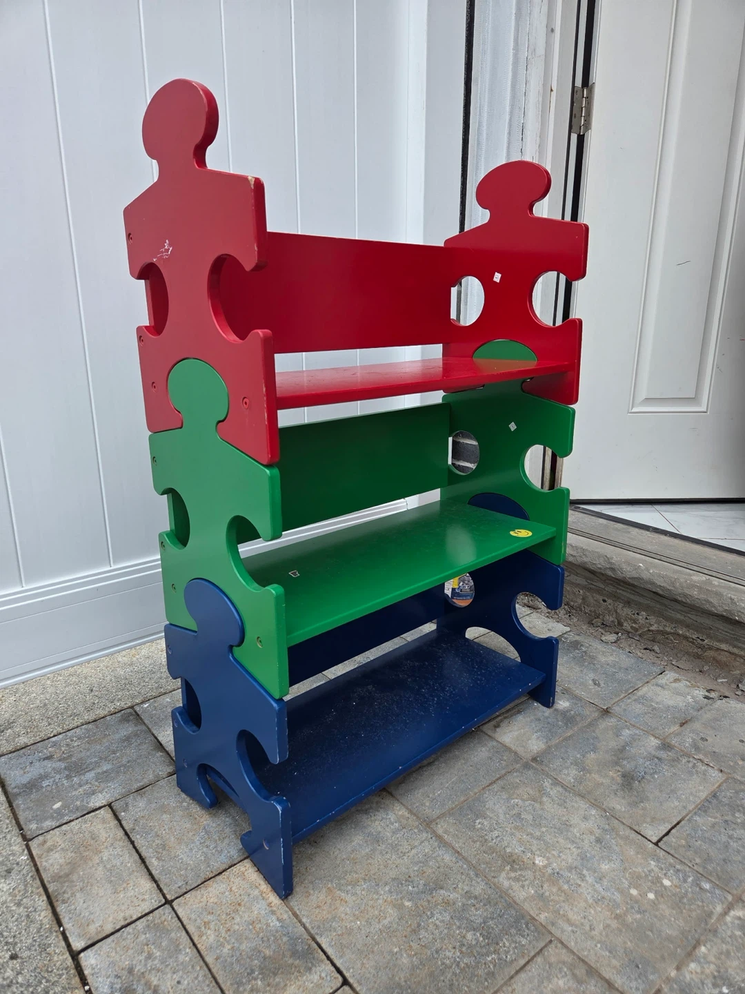 Kids Puzzle Piece Shelf Unit - photo 3