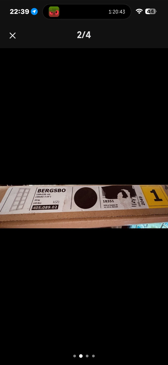 IKEA Pax Sliding Doors – 150×236 cm (Brand New in Box) - photo 2