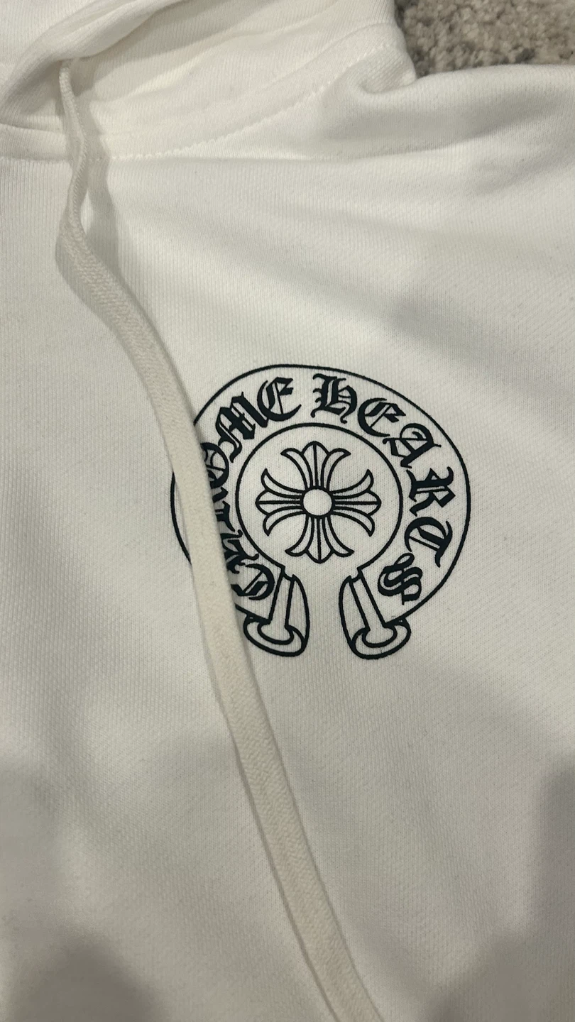 Chrome Hearts White Zip-Up Hoodie - photo 2