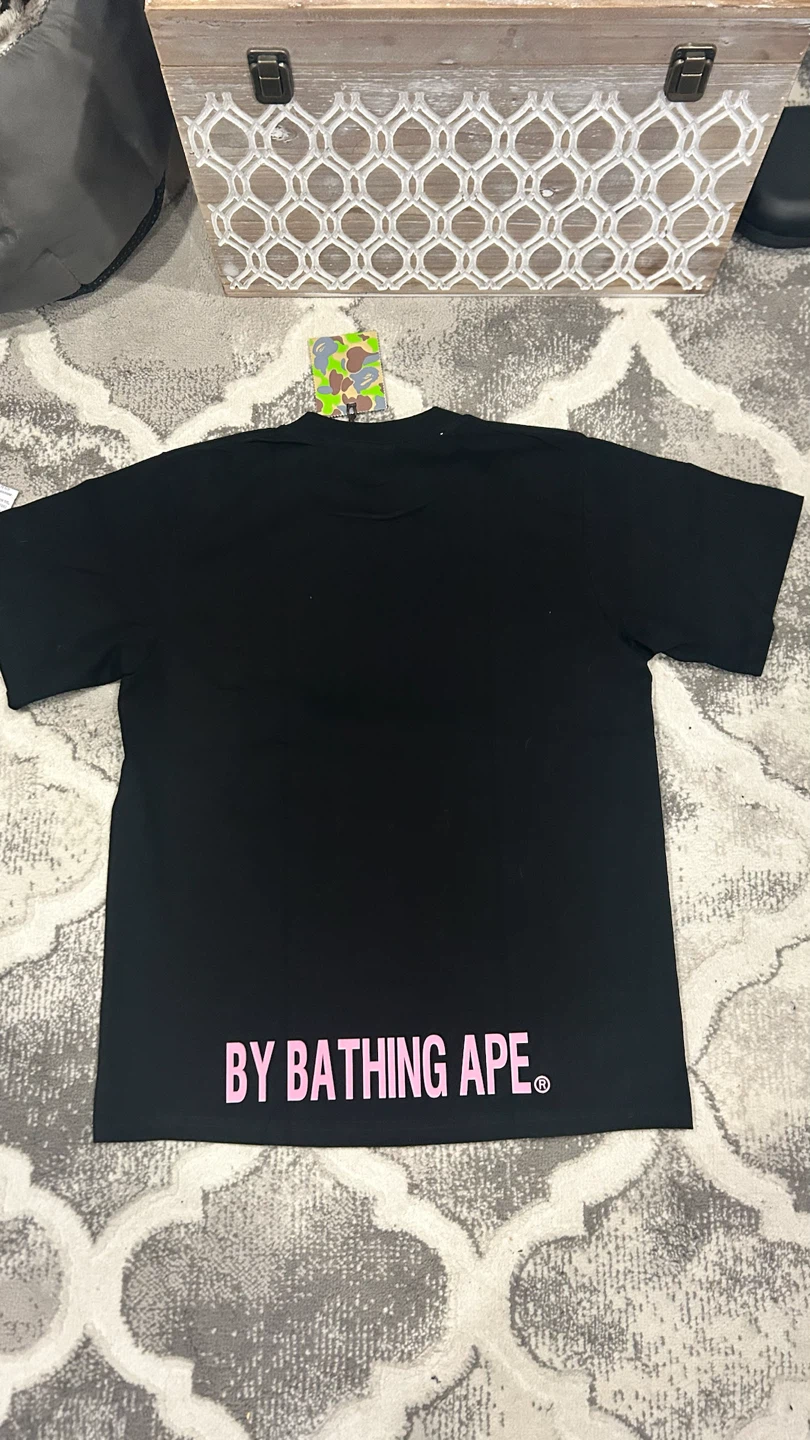 Bathing Ape Black Pink Camo Ape Head T-Shirt Size S - photo 4