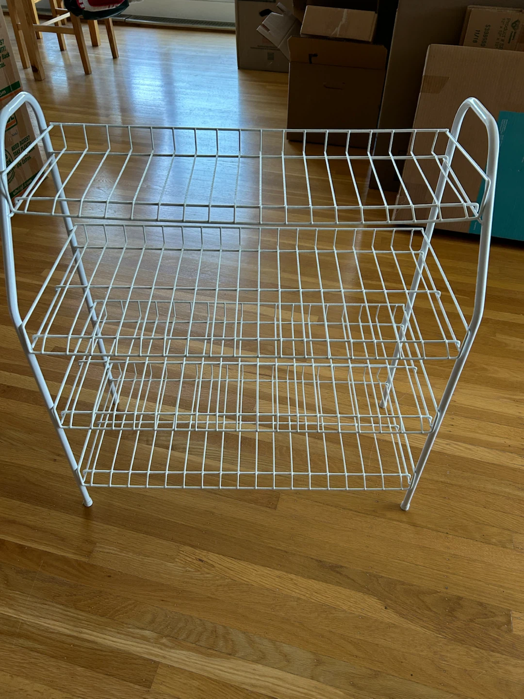 White Wire 3-Tier Storage Rack - photo 2