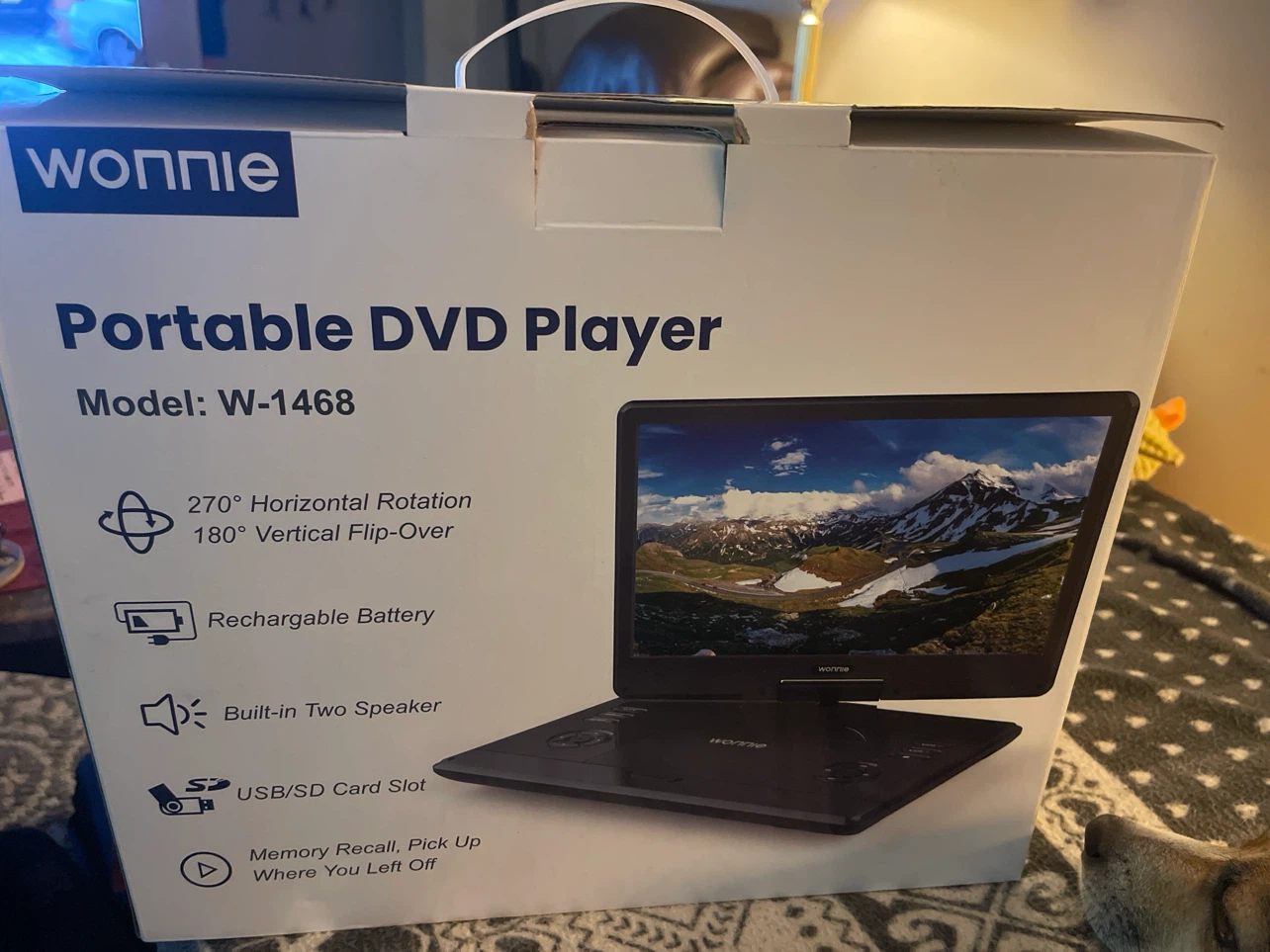 Wonnnie Portable DVD Player W-1468