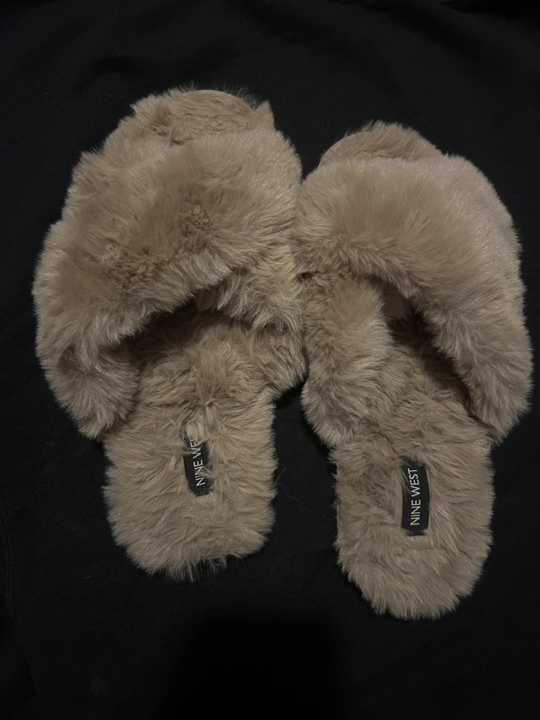 Fluffy slippers