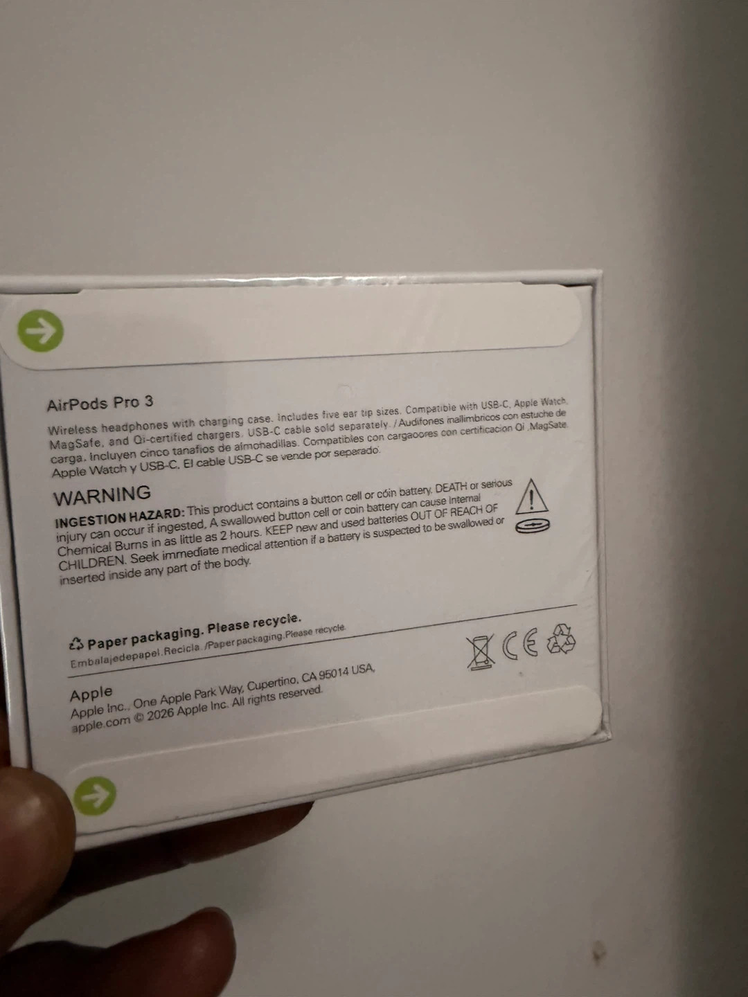 3 Apple AirPods one with nose cancellations - photo 2