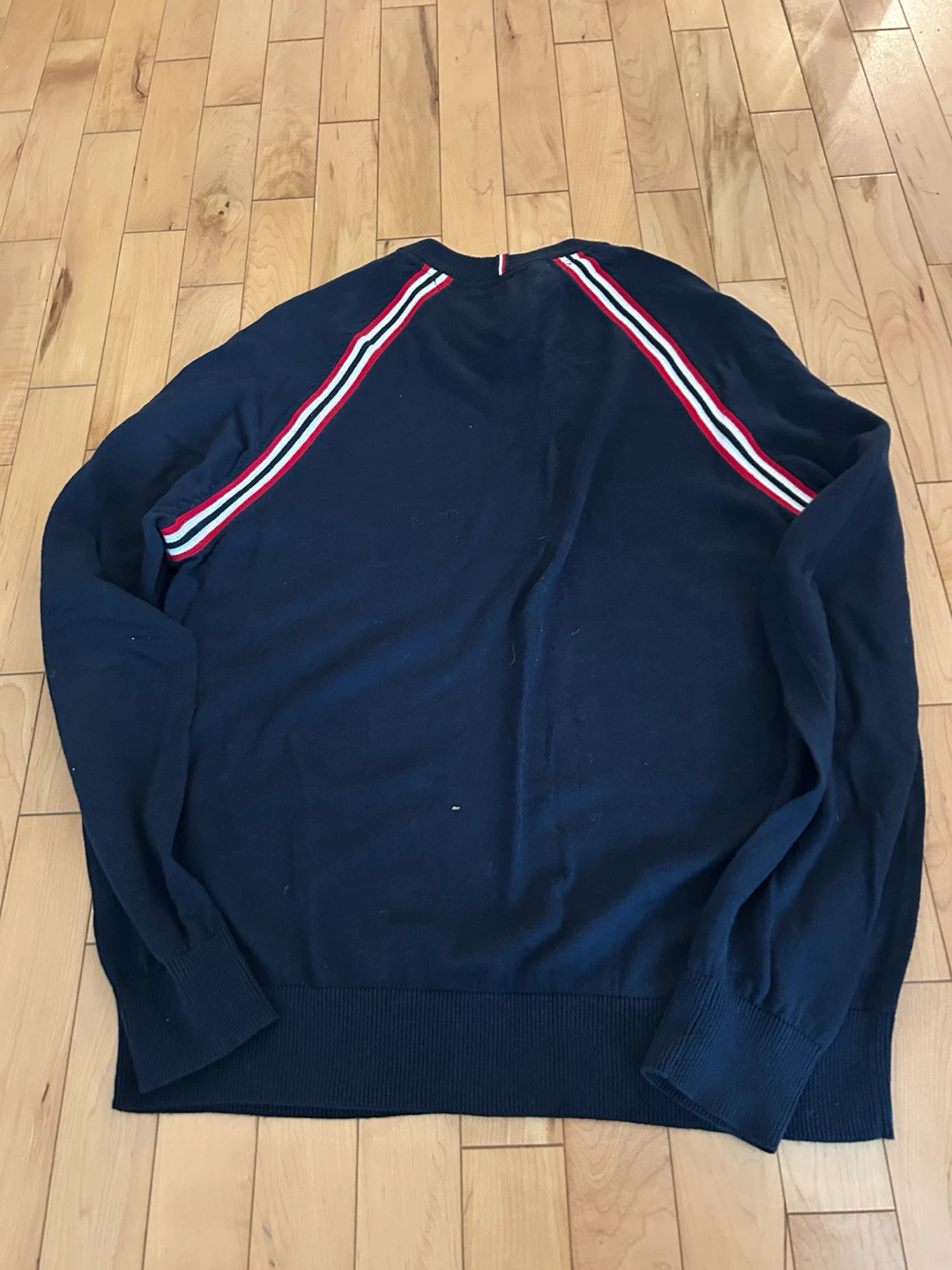 Tommy Hilfiger Vintage Style Navy Blue Sweater - photo 2