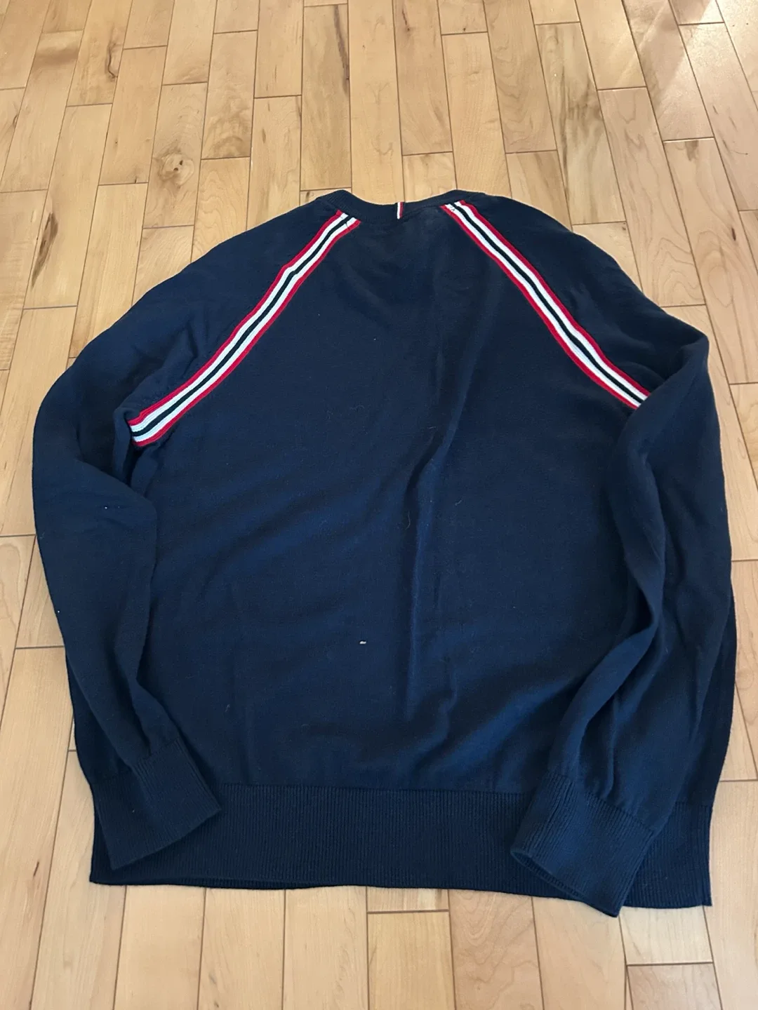 Tommy Hilfiger Vintage Style Navy Blue Sweater - photo 2