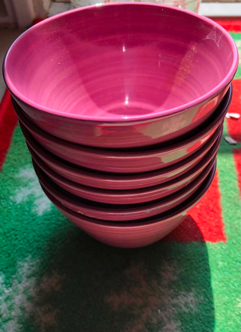 IKEA Deep Pink Serving Bowls Set - photo 3