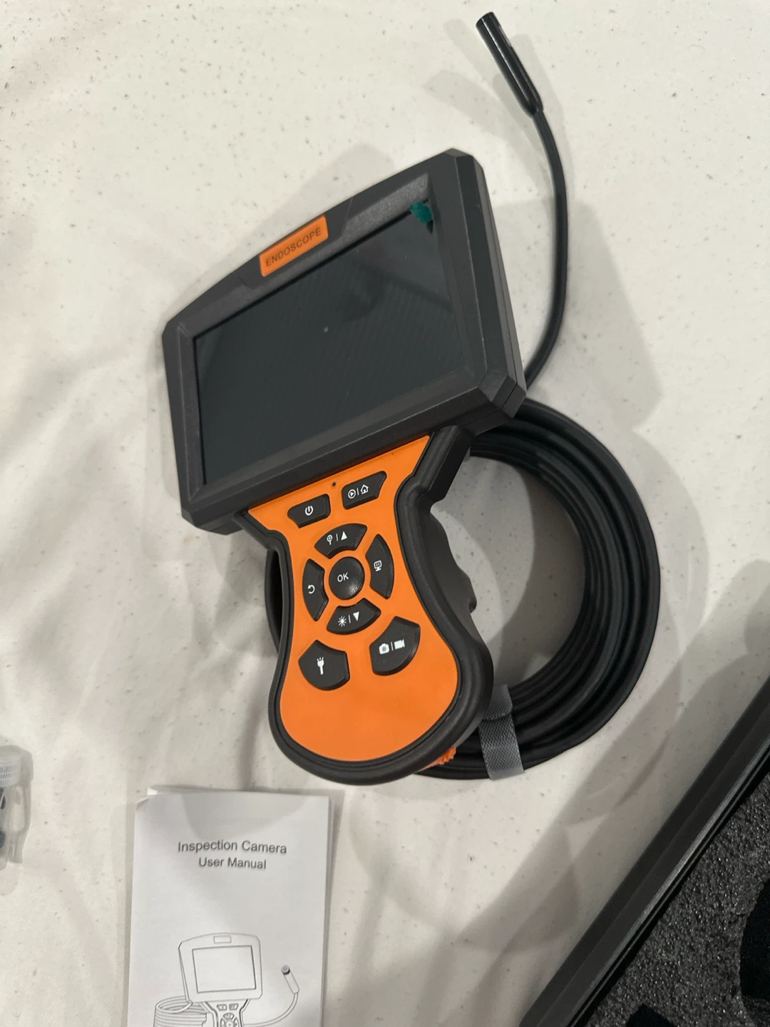 Inspection Camera Endoscope with Monitor and Case