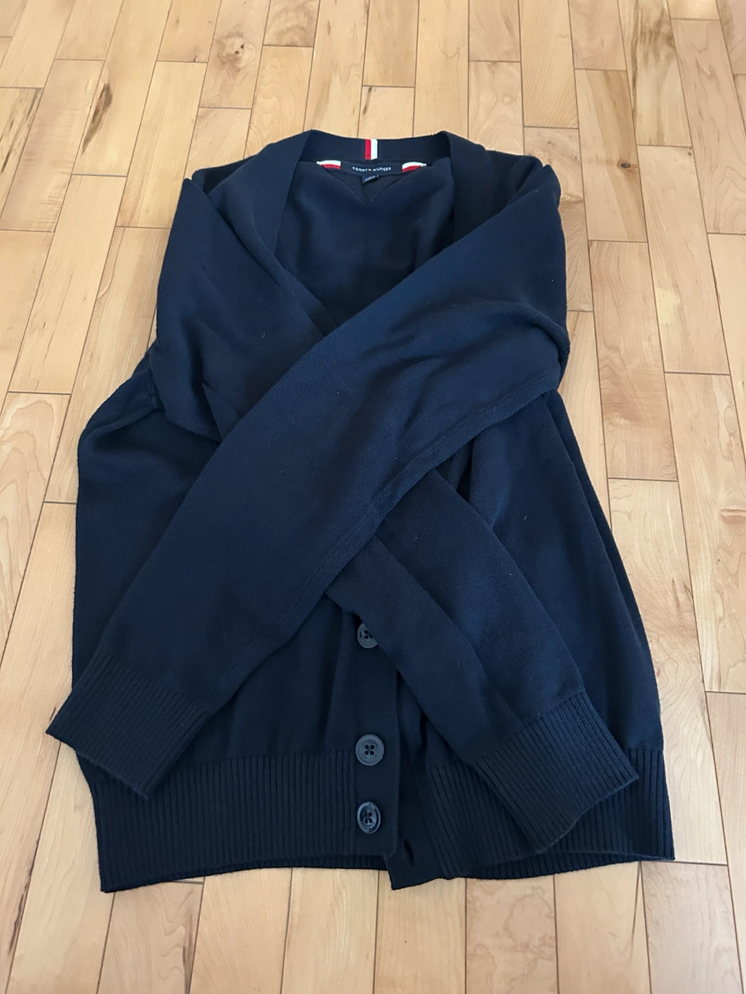 Tommy Hilfiger V-neck button Navy Cardigan