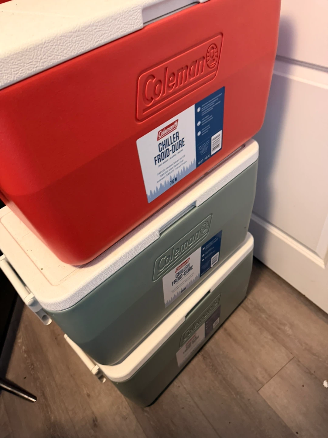 3 Coleman Chiller 48-Quart Hard Coolers($50 each)(NEVER USED)