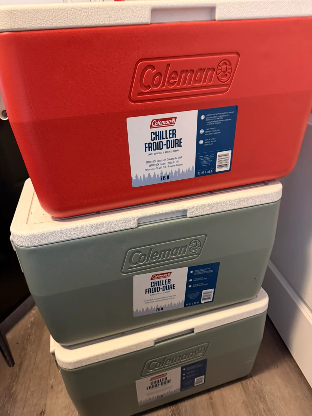 3 Coleman Chiller 48-Quart Hard Coolers($50 each)(NEVER USED) - photo 2