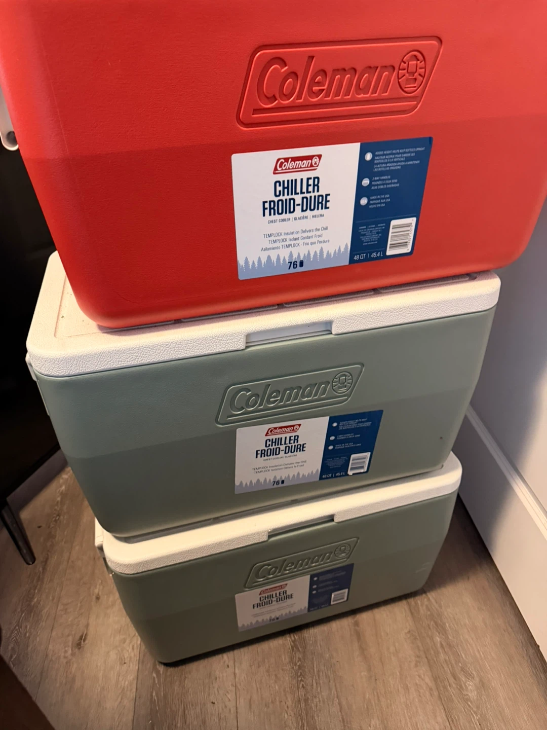 3 Coleman Chiller 48-Quart Hard Coolers($50 each)(NEVER USED) - photo 3