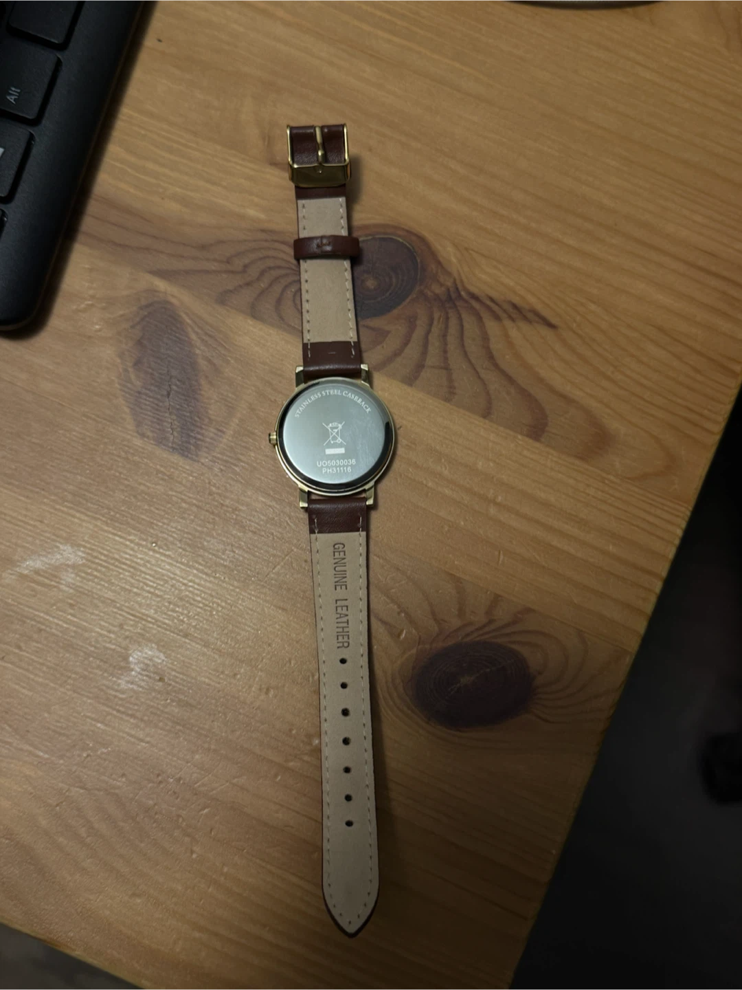 Women’s World Map Leather Watch - photo 2