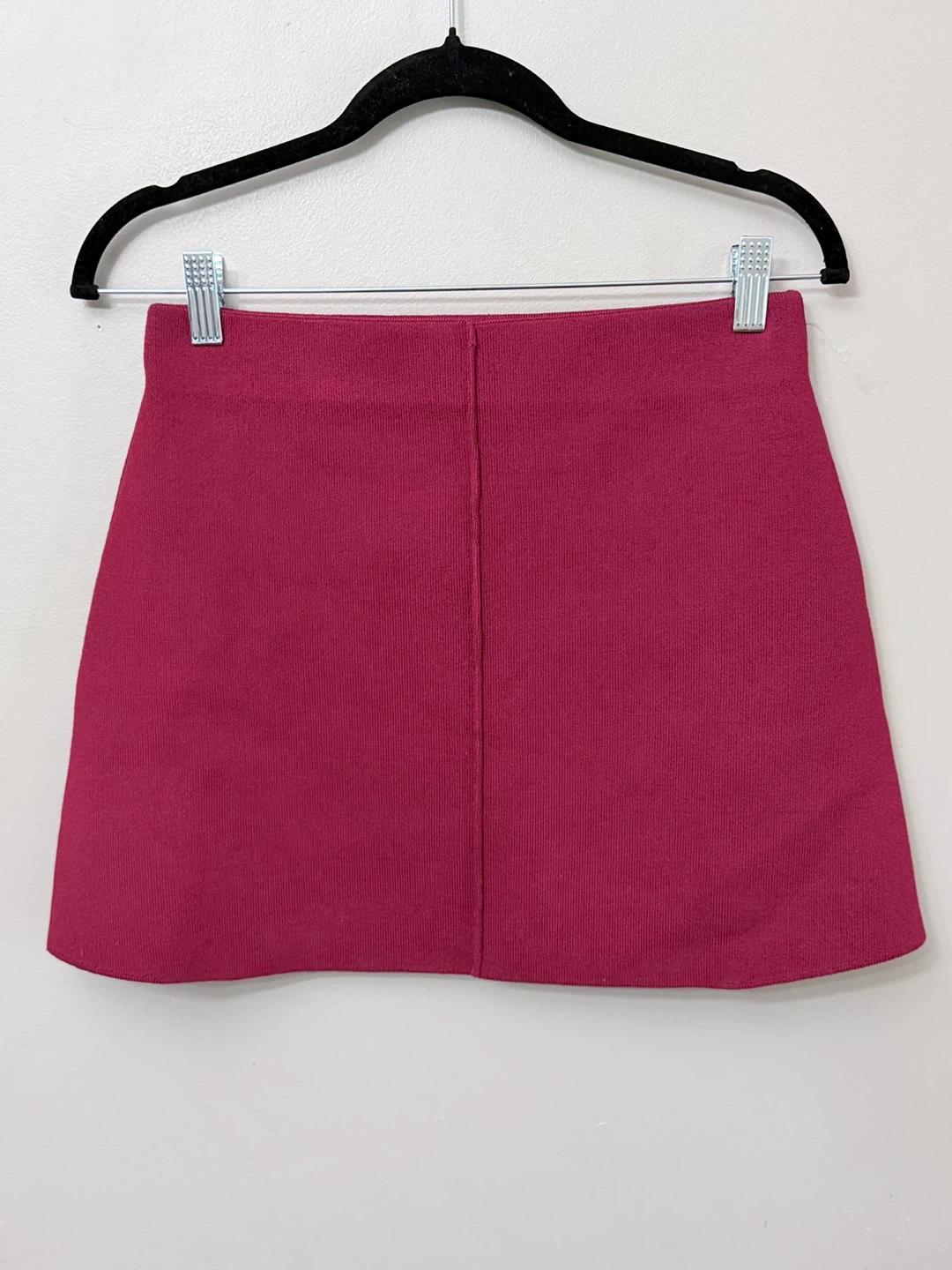 ZARA Knit Mini Skirt Red Size S - photo 2