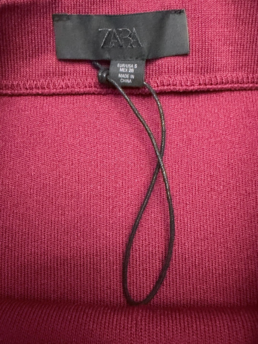 ZARA Knit Mini Skirt Red Size S - photo 4