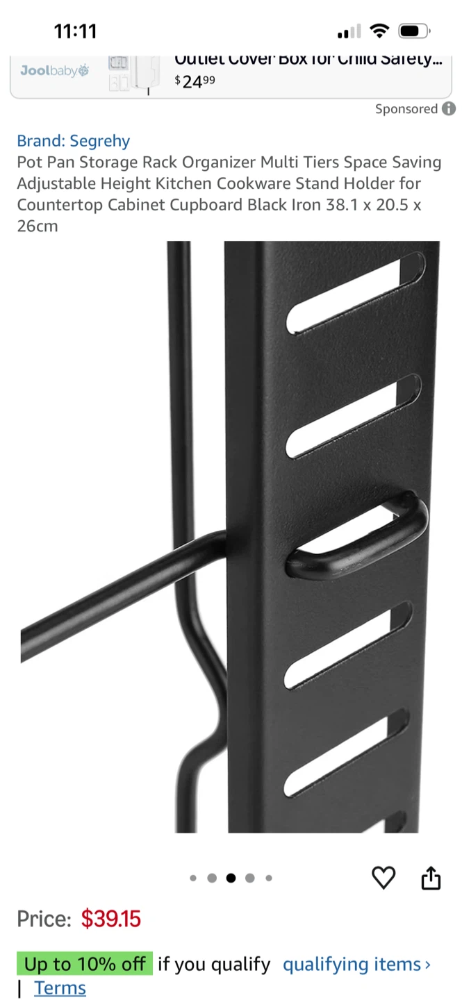 Segrehy Pot Pan Organizer Rack - photo 5