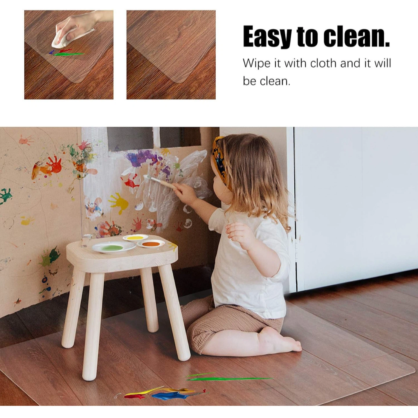 Clear Plastic Chair Mat for Hardwood Floor - photo 4