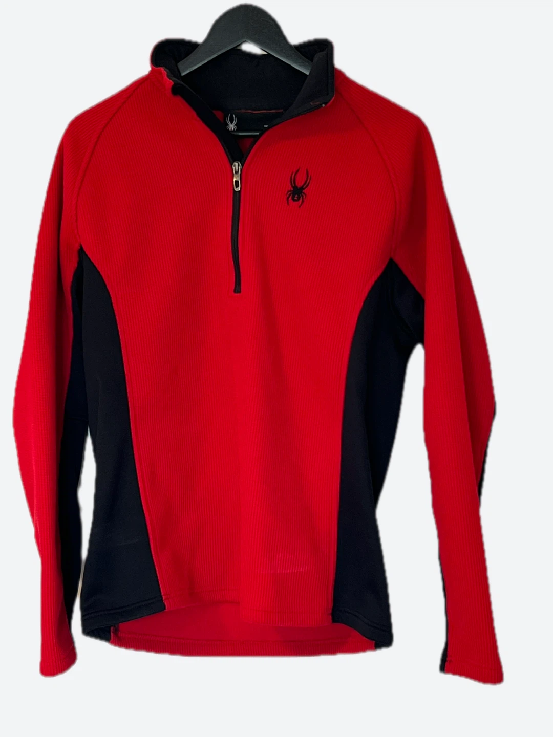 Spyder Red & Black 1/4 Zip Pullover Sweater - photo 2