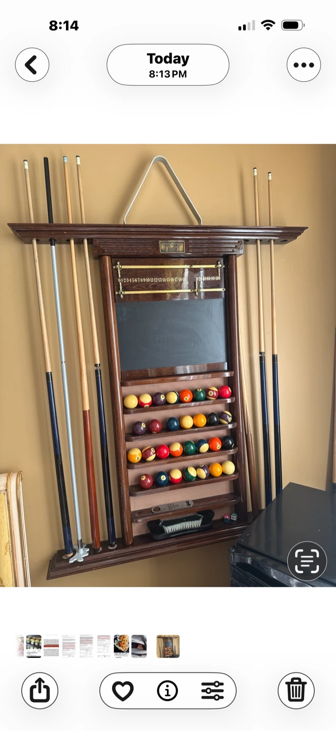 Orlando Luxury piano finish Wooden pool cue stand