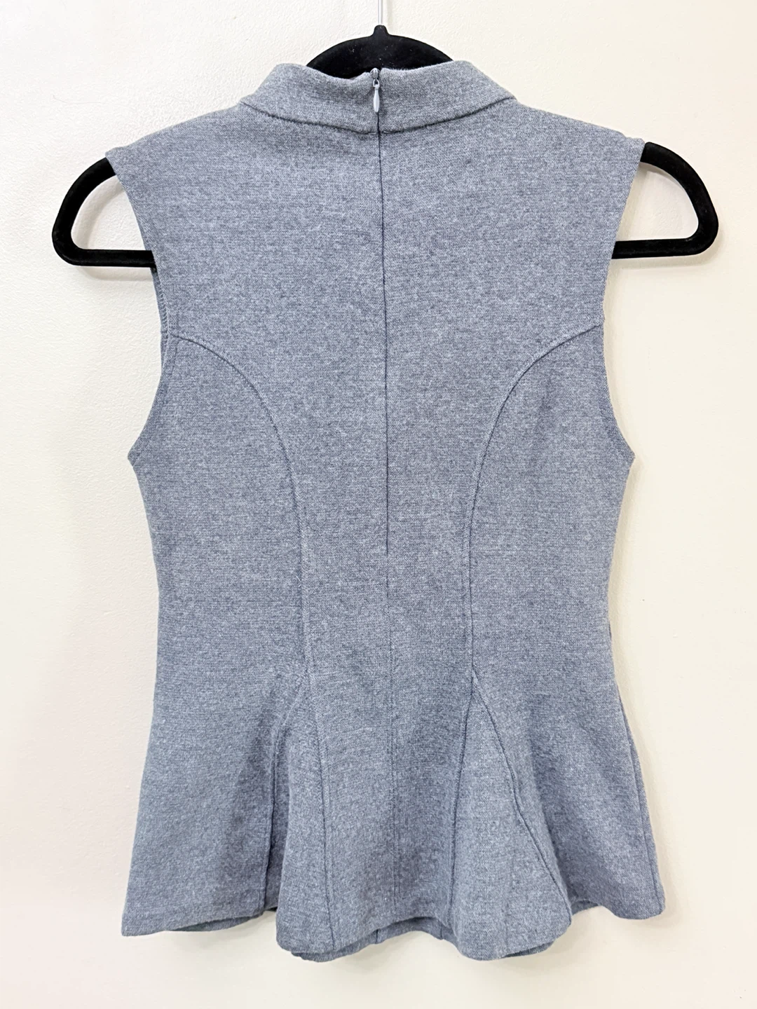 ZARAGrey Sleeveless Mock Neck Top Grey S - photo 4