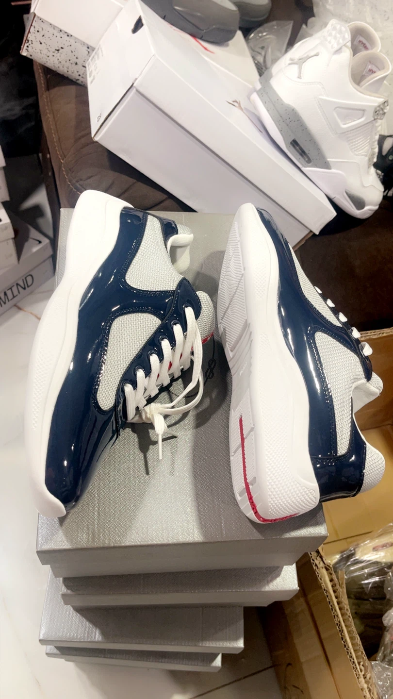 Prada Sneakers - Navy Blue/White - photo 4