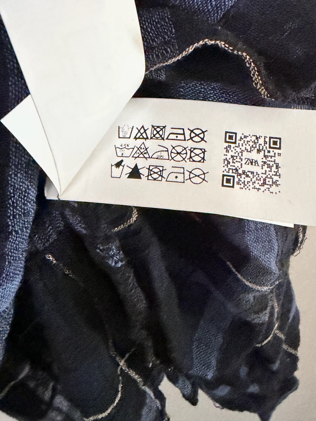 Zara Plaid Smocked Blouse Sz Small - photo 5