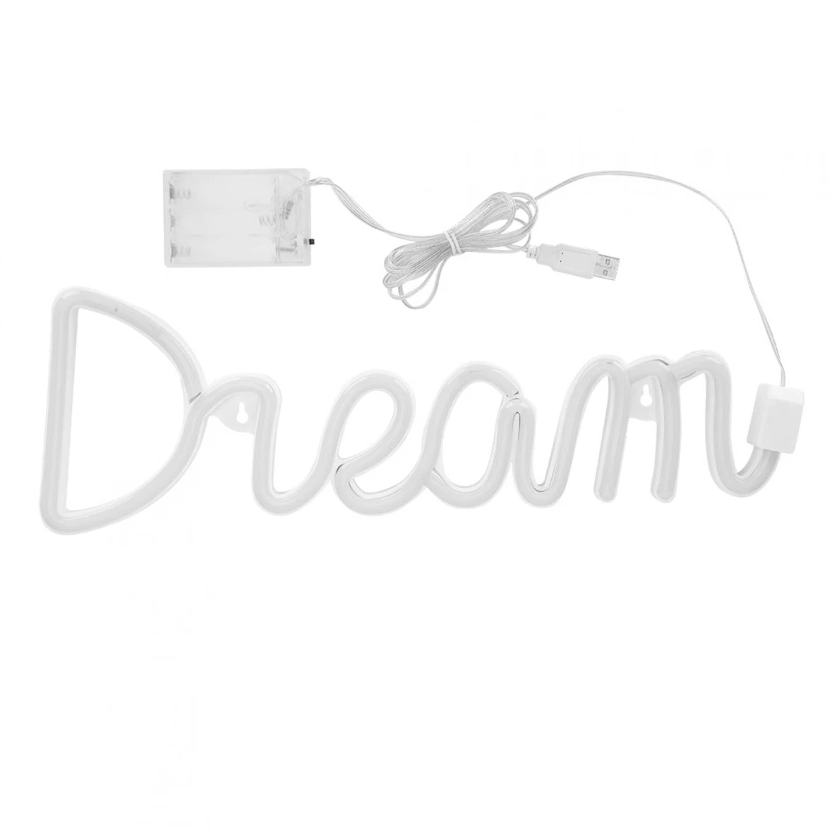 Purple LED Neon "Dream" Sign Light