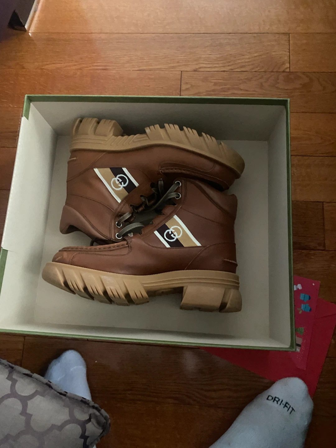 Gucci Brown Leather Boots Size 7