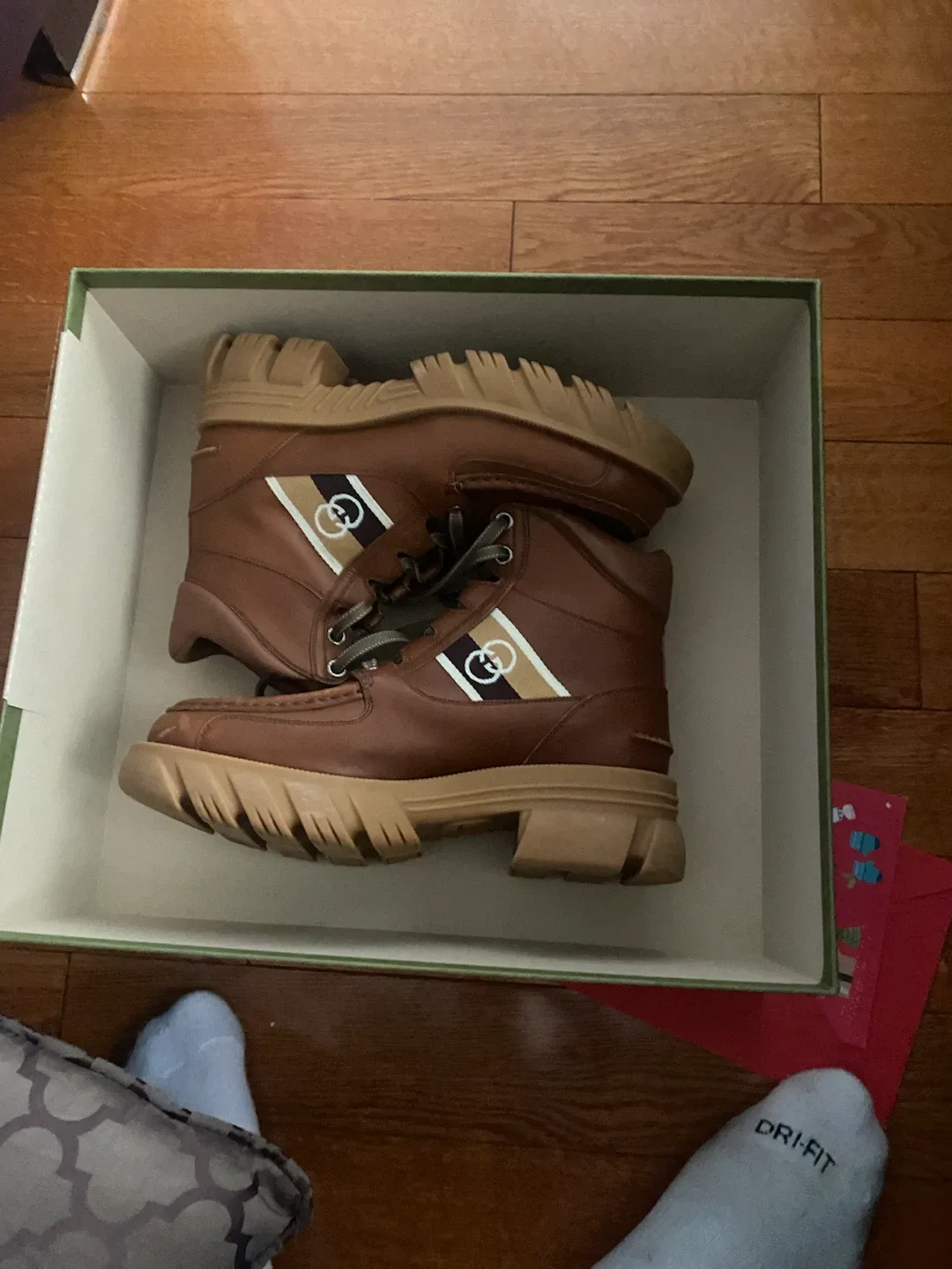 Gucci Brown Leather Boots Size 7