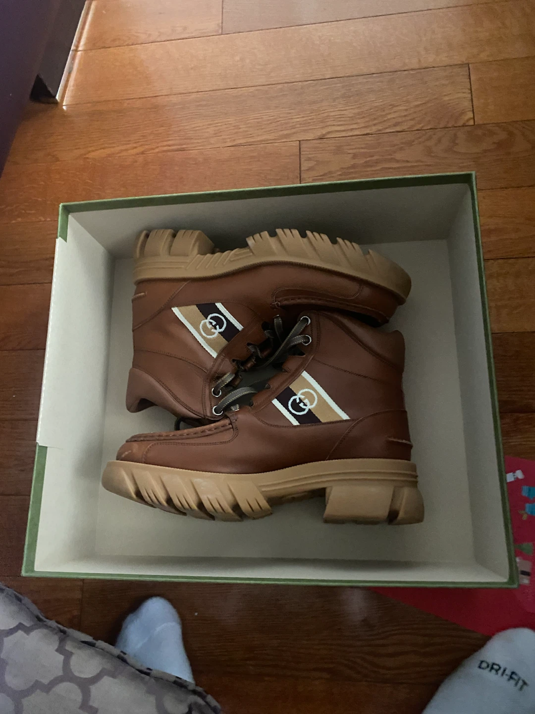 Gucci Brown Leather Boots Size 7 - photo 2