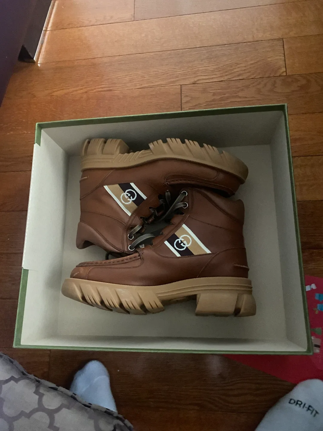 Gucci Brown Leather Boots Size 7 - photo 2