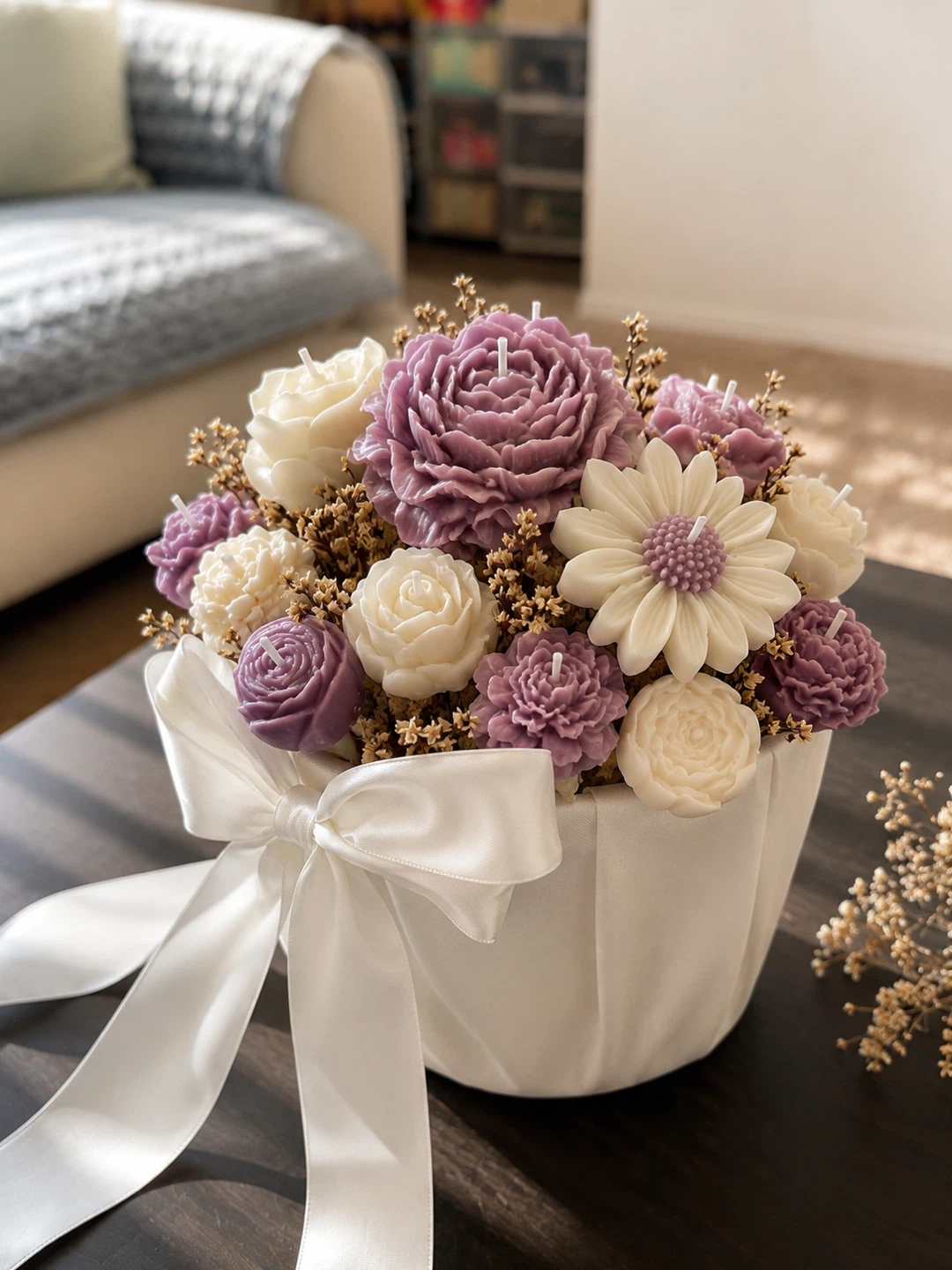 Handmade Floral Scented Candles