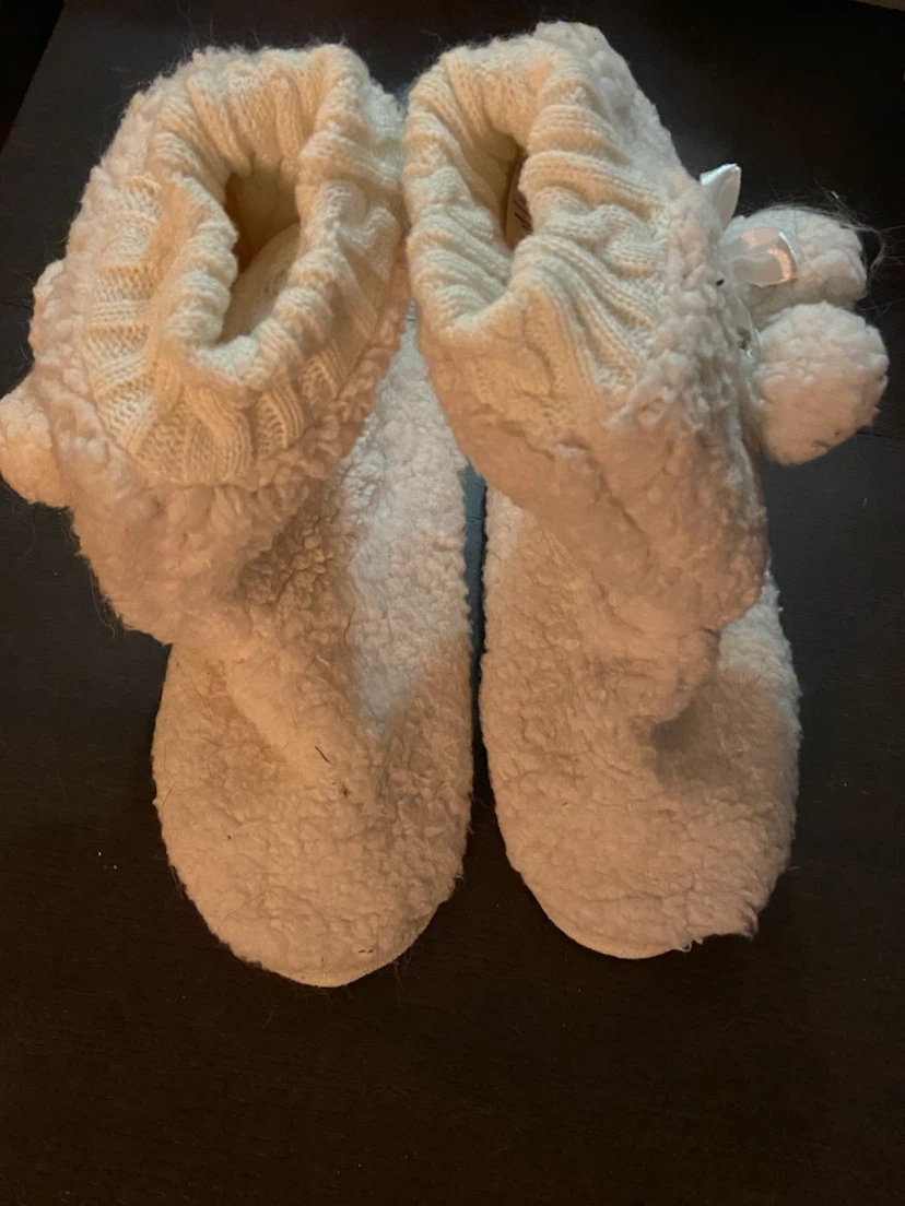 White Bootie Slippers - photo 3
