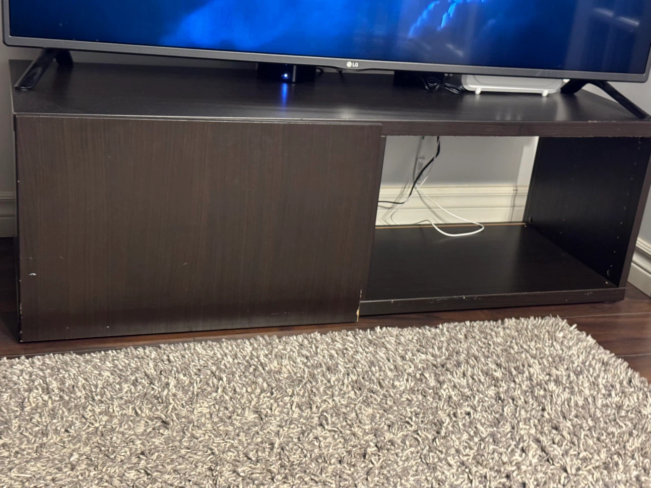 Black TV Stand Media Console - photo 2