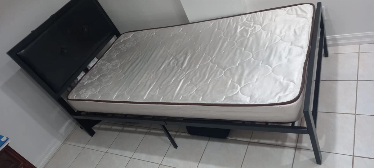 Single bed frame with mattress and FREE nightstand - photo 2