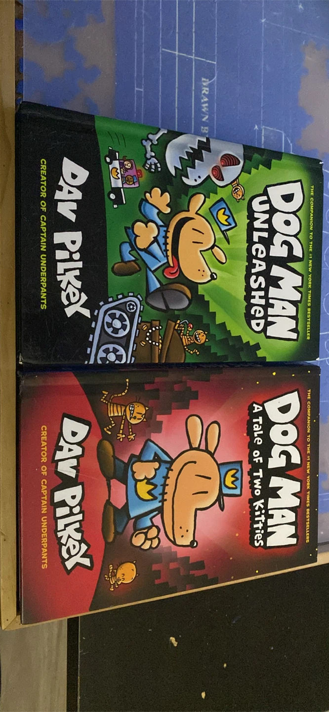 Dog Man Unleashed & A Tale of Two Kitties Books by Dav Pilkey
