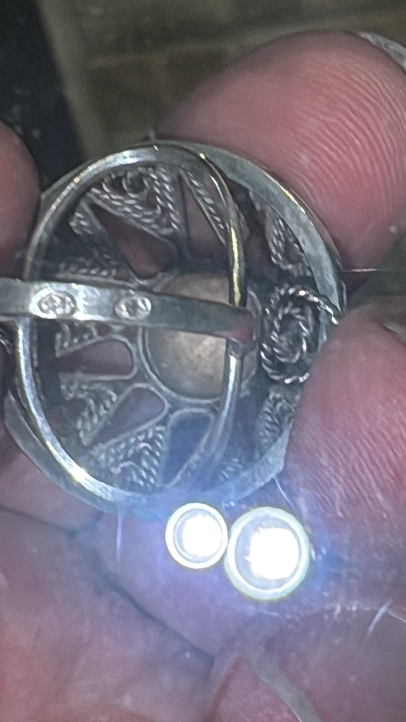 Vintage Russian 1976 Filigree Sterling Silver Ring - photo 2