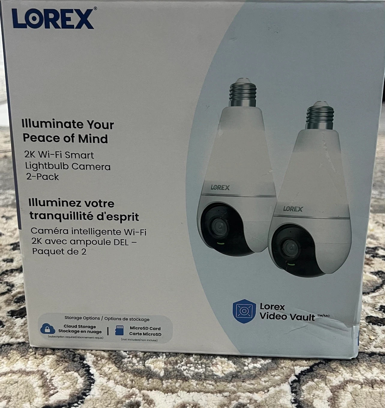 Lorex 2K Wi-Fi Smart Lightbulb Camera 2-Pack