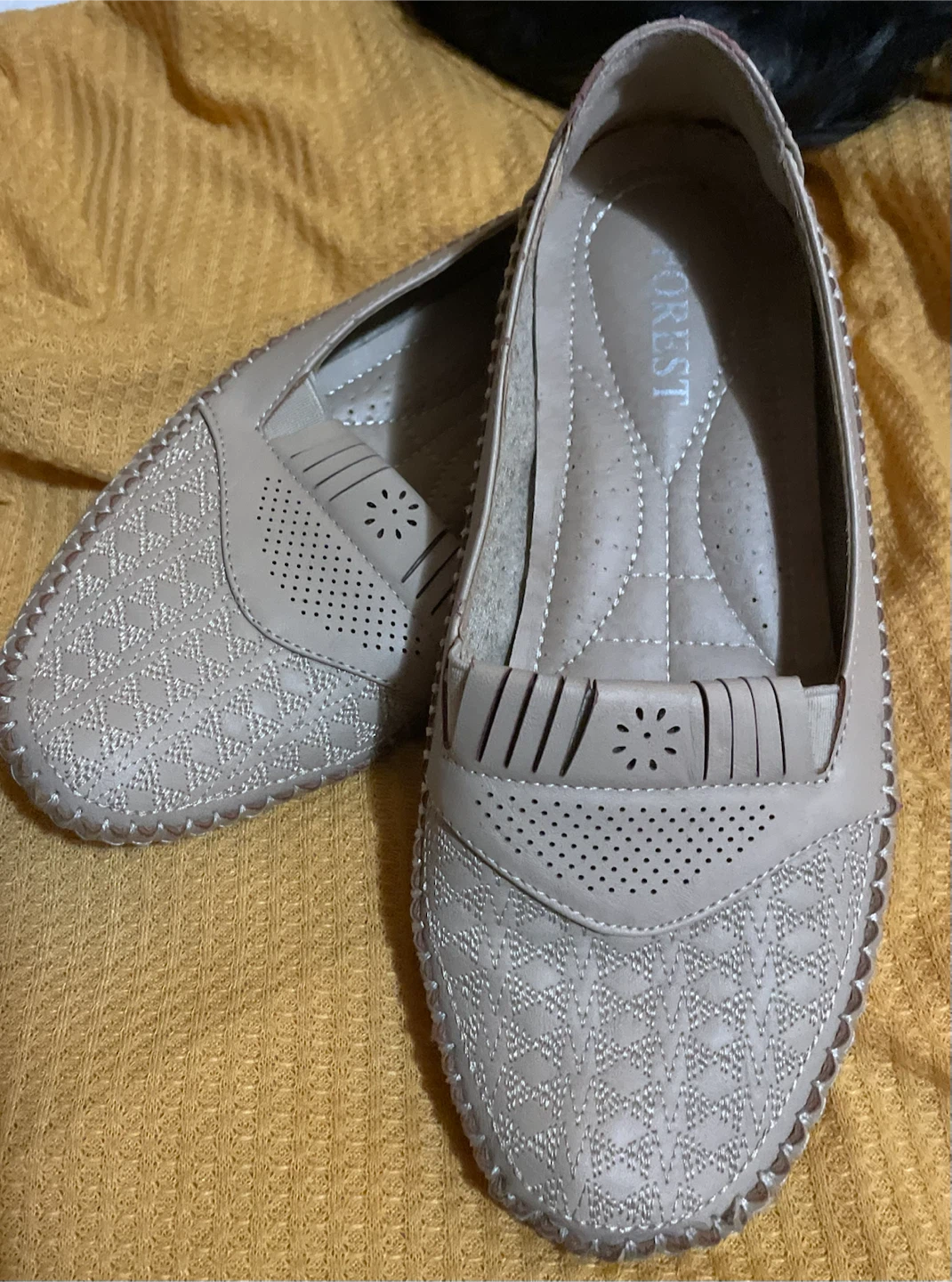 Women's Beige Loafers