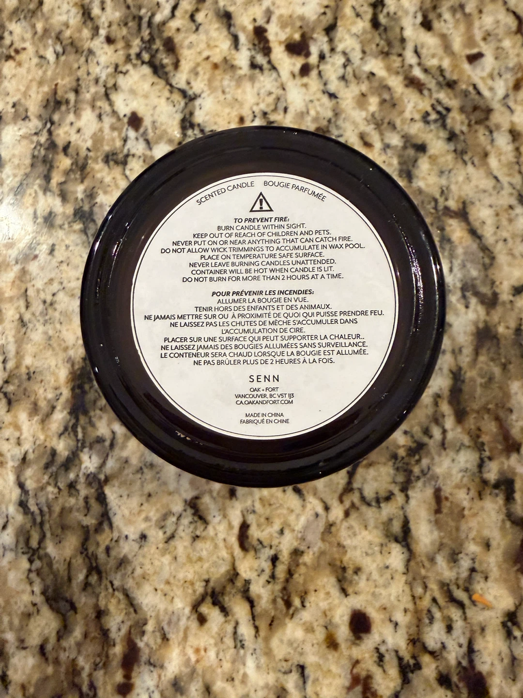 SENN Naos Scented Candle Oak + Fort - photo 3