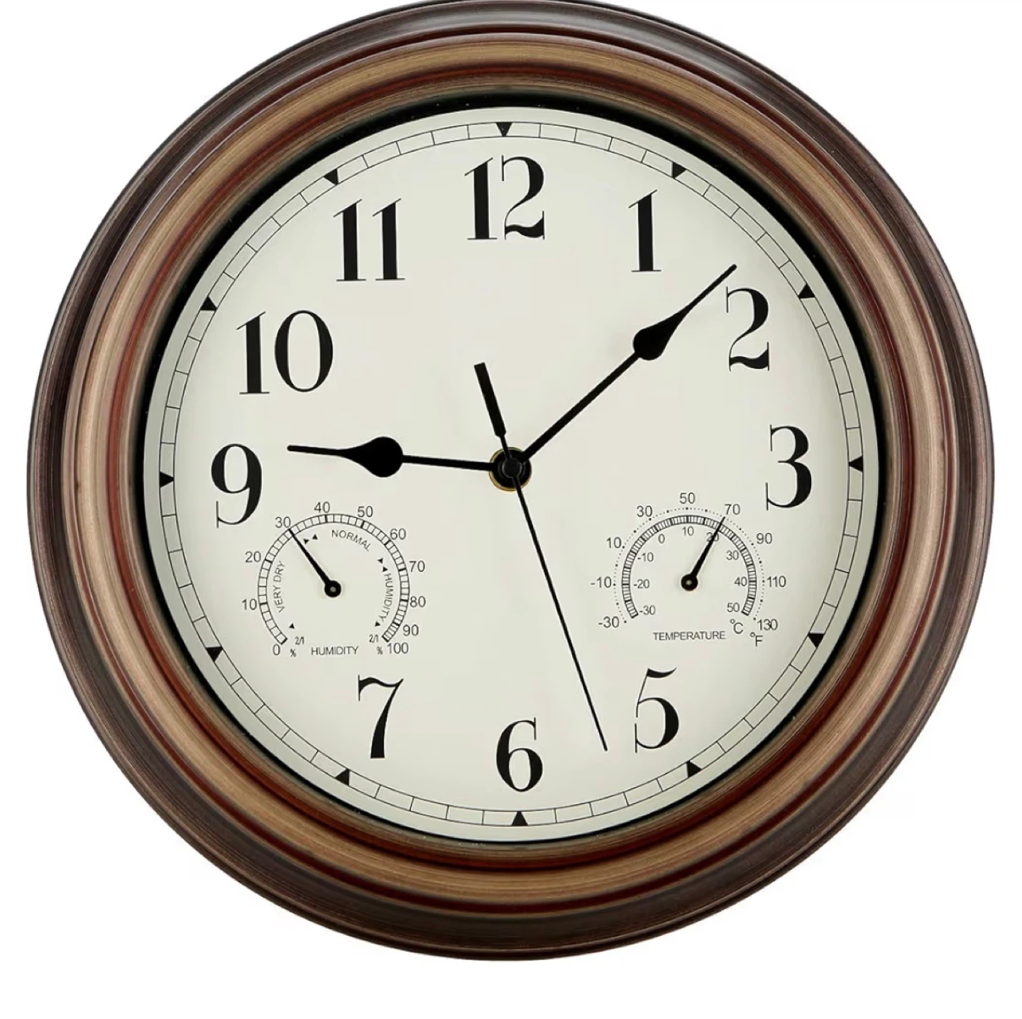 Wall Clock with Thermometer and Hygrometer - photo 3