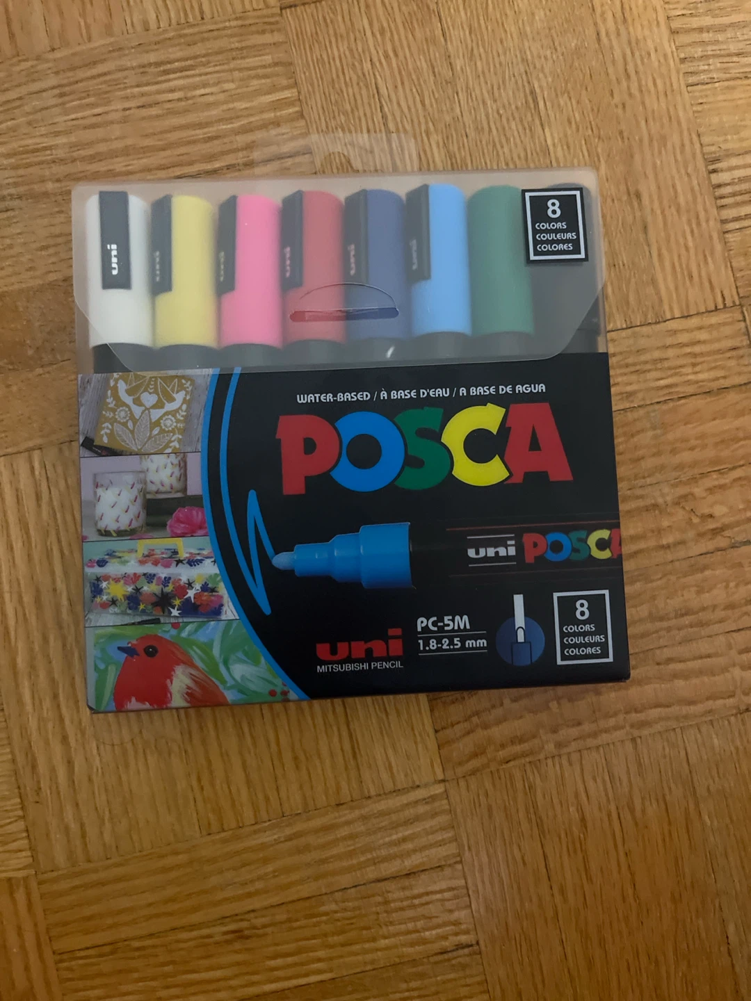 POSCA PC-5M Water-Based Paint Markers - 8 Colours
