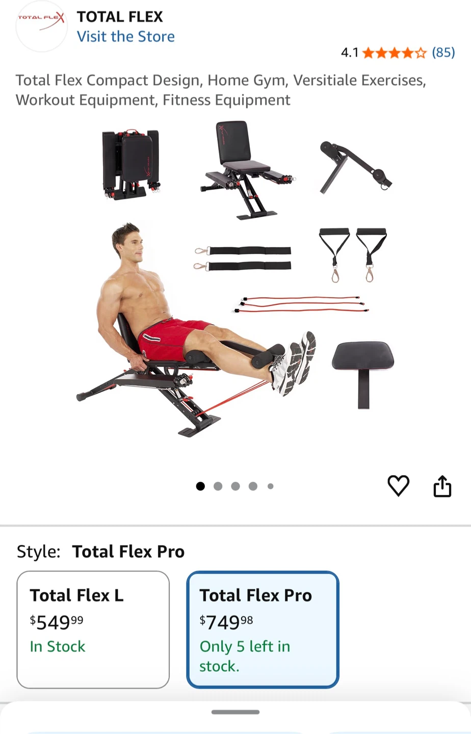 NEW,  Total Flex Pro Home Gym Equipment MSRP $750 + tax - photo 4