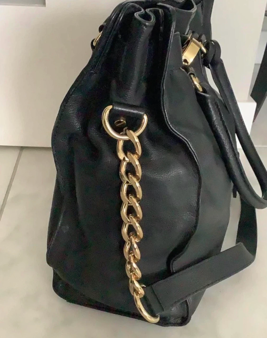Michael Kors Black Leather Satchel Bag - photo 5