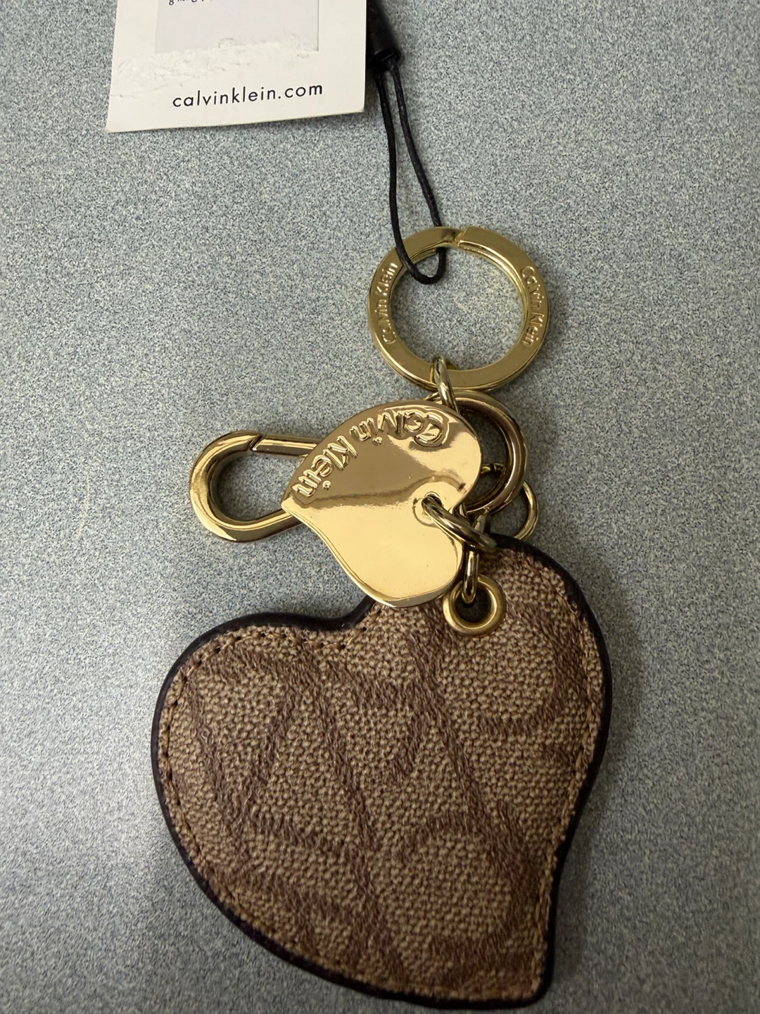 Calvin Klein  Leather Heart Keychain - photo 2