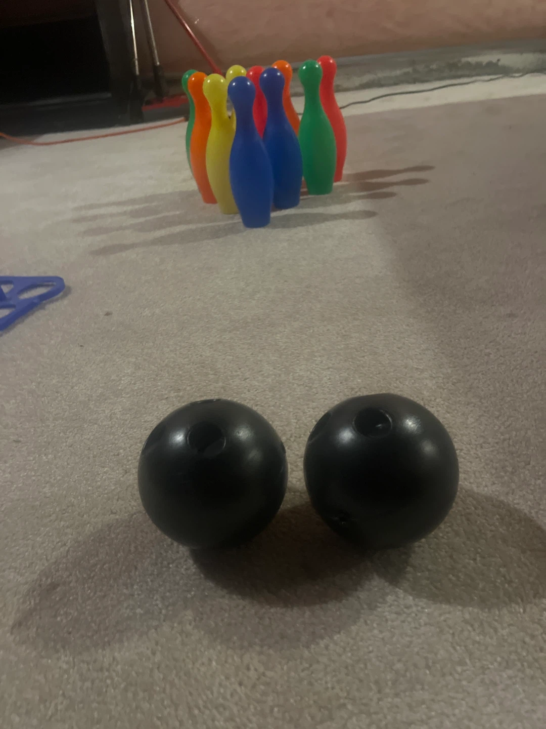 Plastic Bowling Pin and Ball Set - photo 2