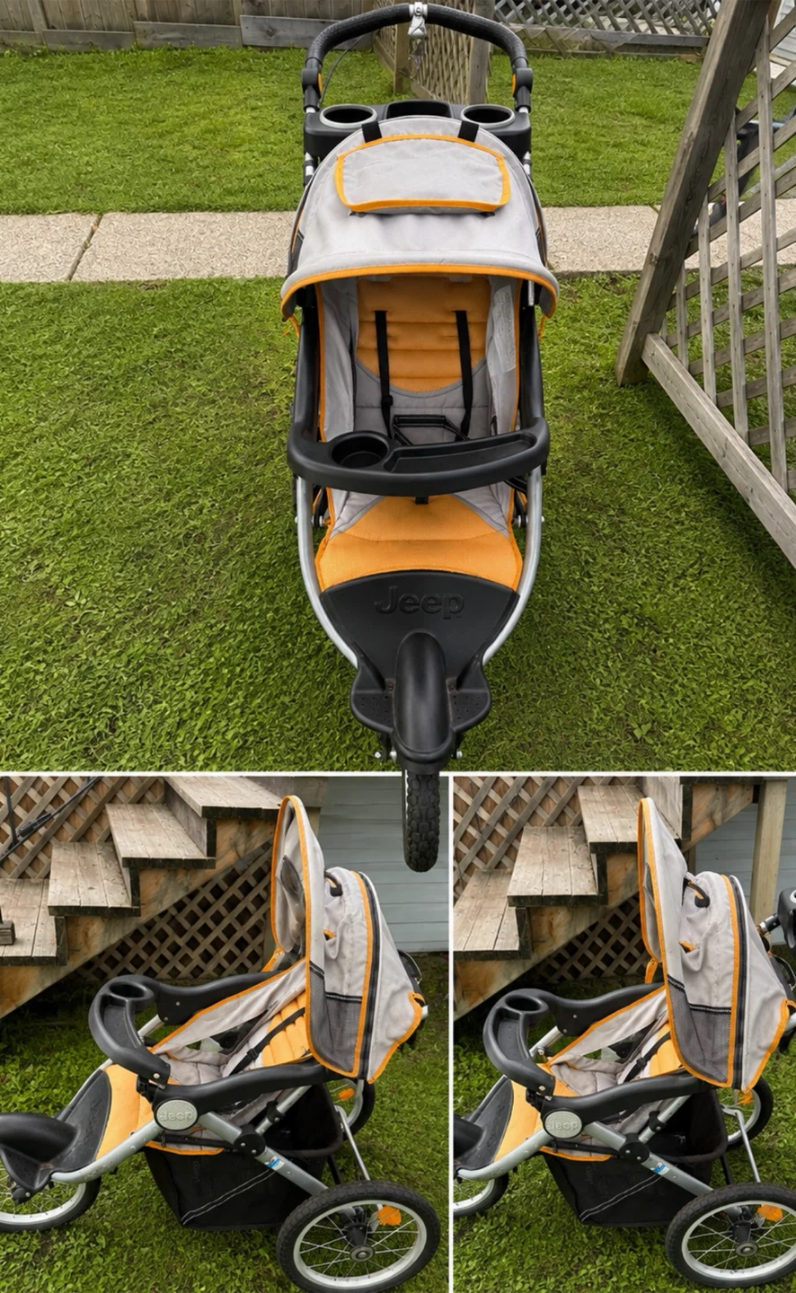 Jeep Jogging Stroller Orange/Grey
