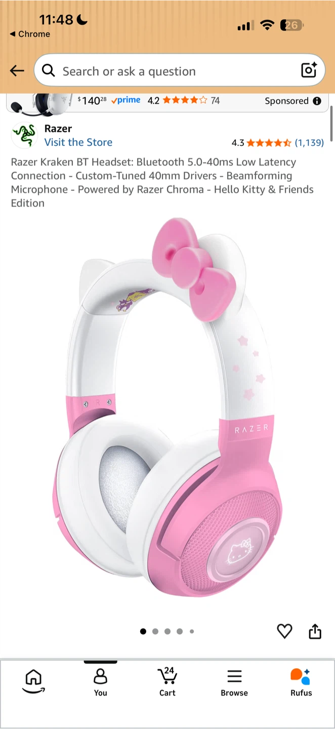Razer Kraken Hello Kitty & Friends Edition BT Headset